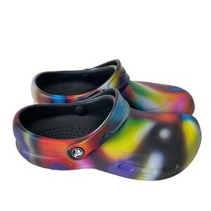 Crocs Bistro Graphic Slip Resistant Work Clog Women’s Size 6 Men’s Size 4